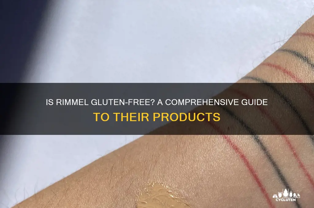 is rimmel gluten free