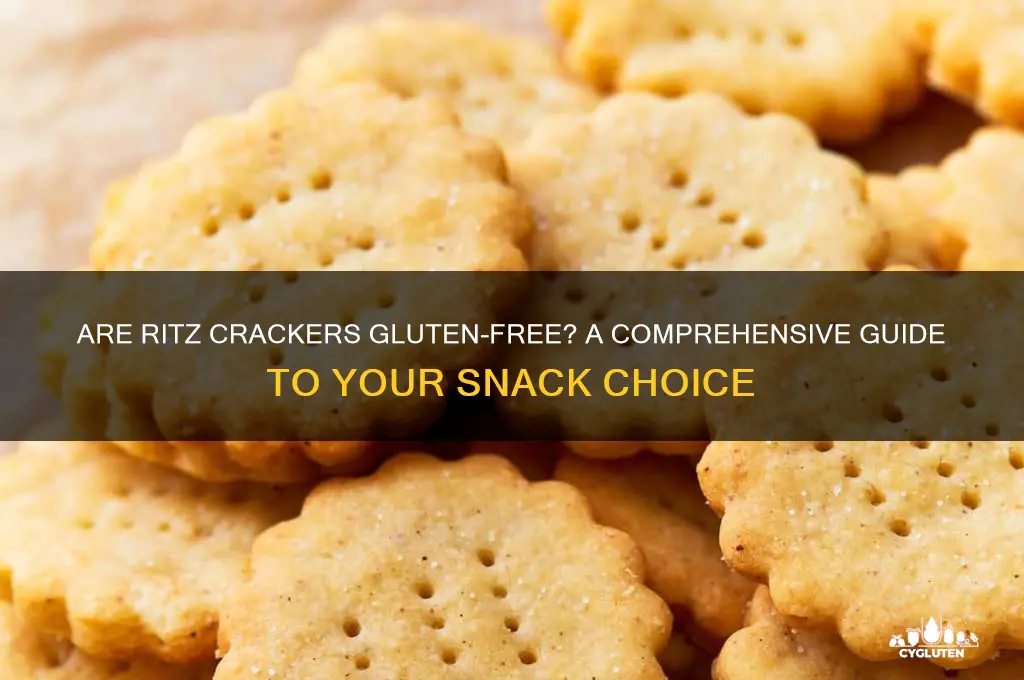 is ritz crackers gluten free