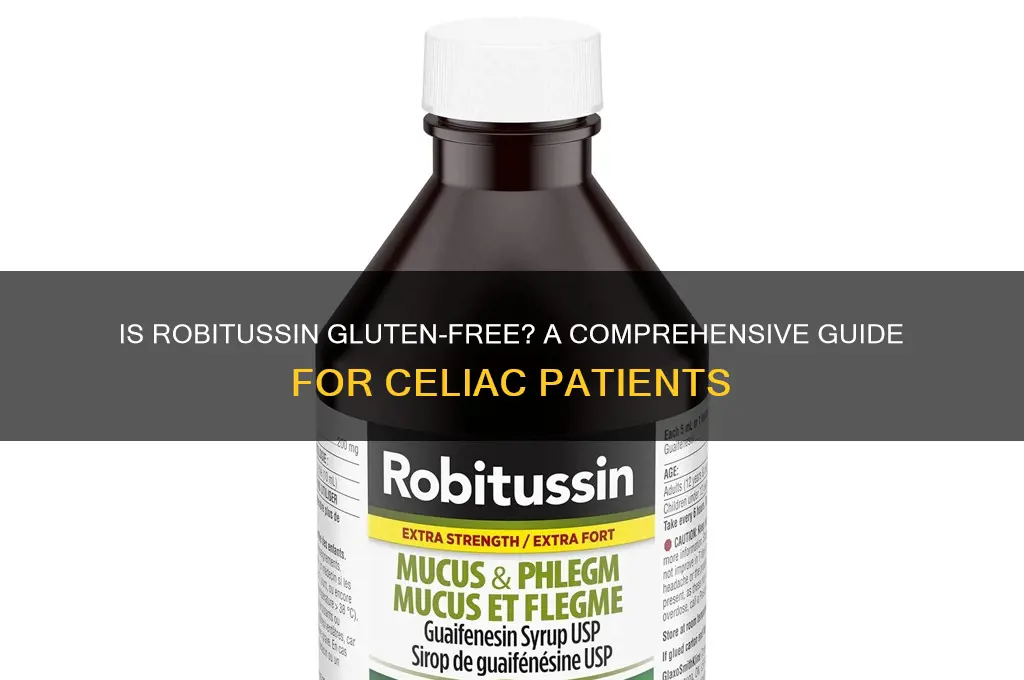 Is Robitussin Gluten Free