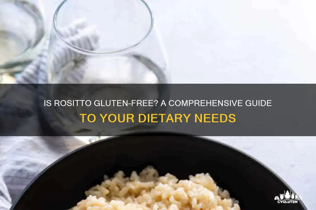 is rositto gluten free