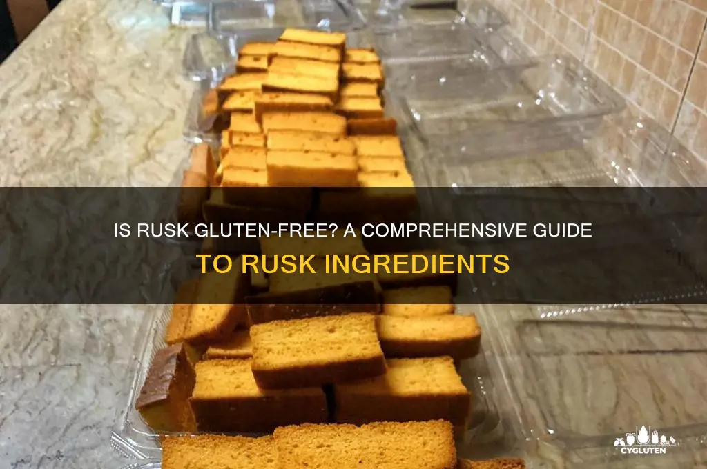 is rusk gluten free