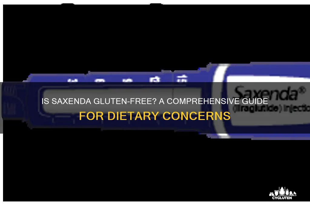 is saxenda gluten free