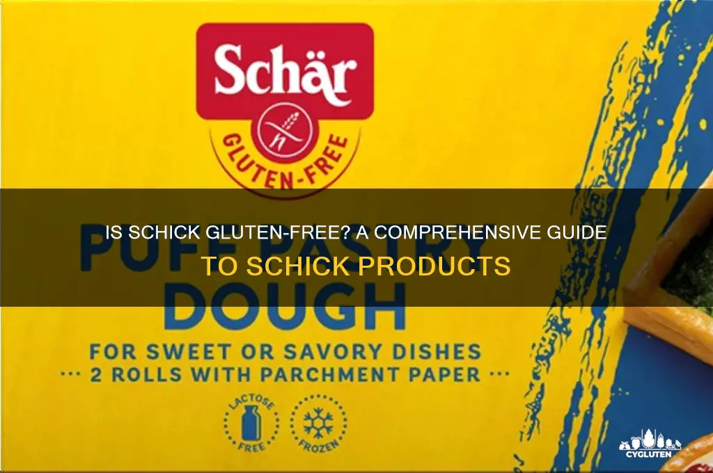 is schick gluten free