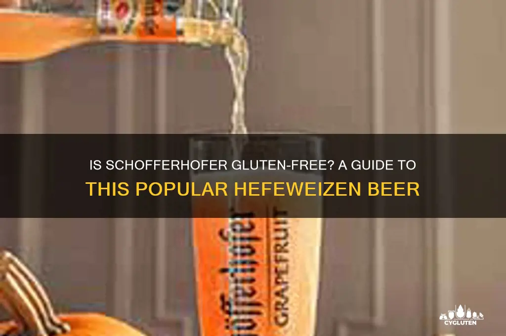 is schofferhofer gluten free