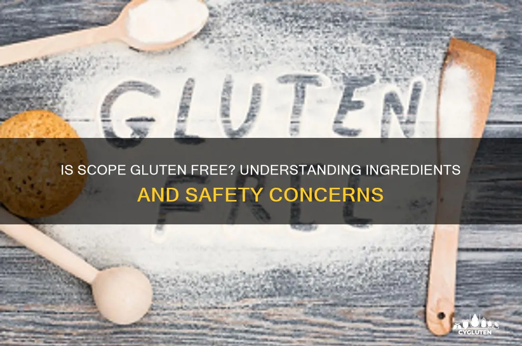 is scope gluten free