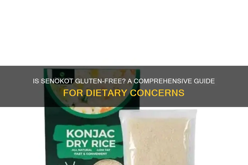 is senokot gluten free