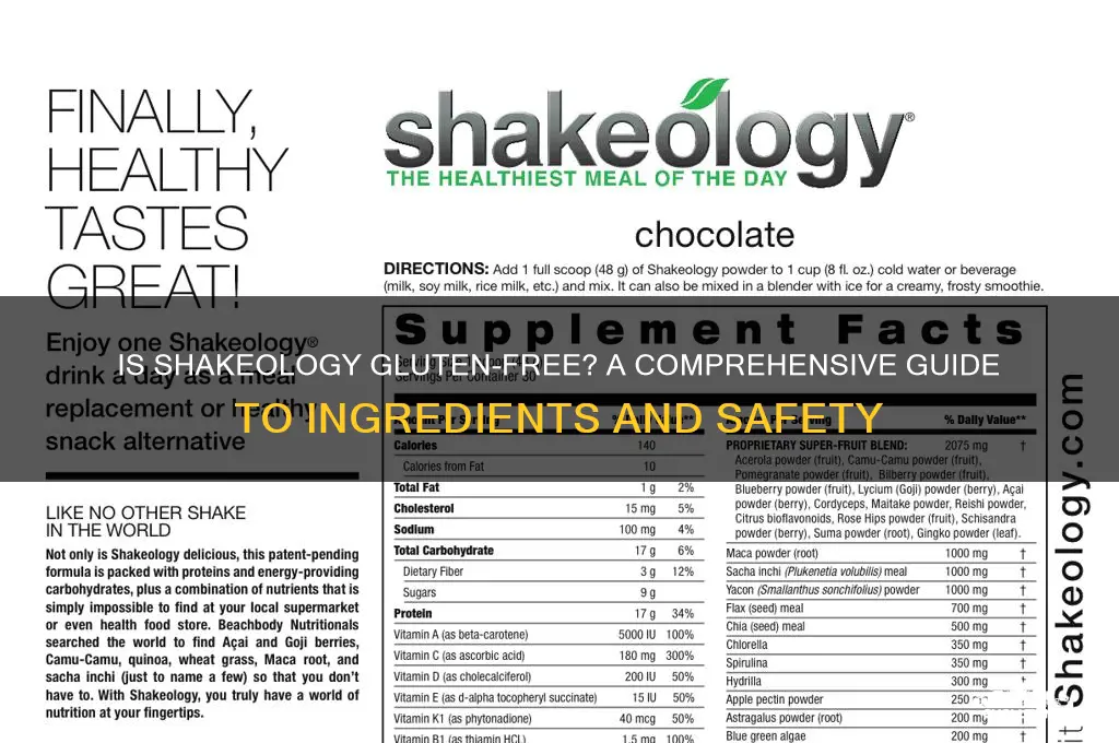 is shakeology gluten free