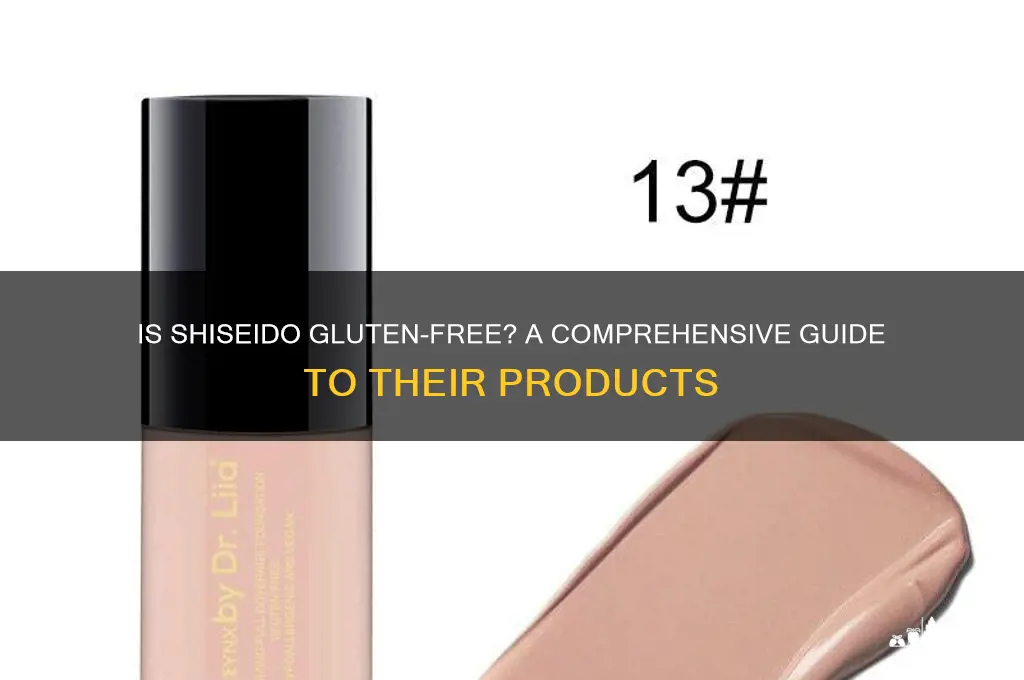 is shiseido gluten free