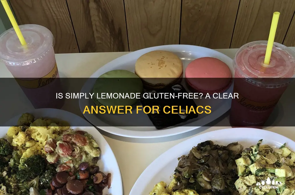 is simply lemonade gluten free