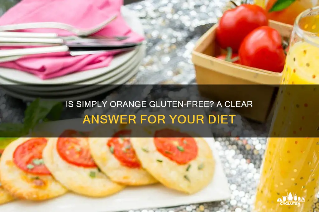 is simply orange gluten free