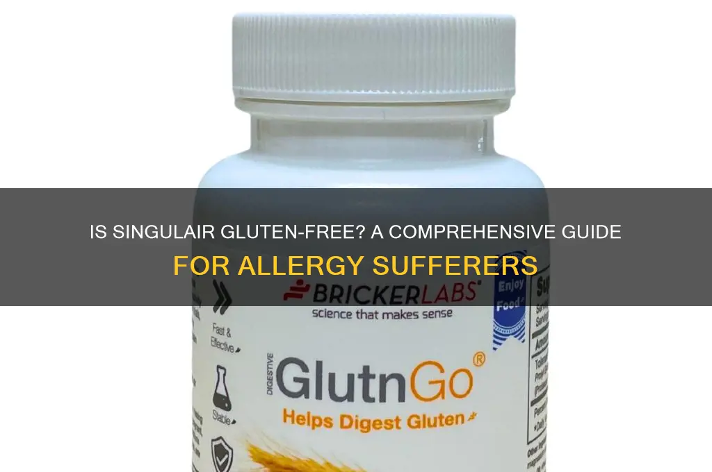 is singulair gluten free