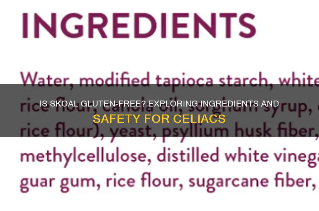 is skoal gluten free