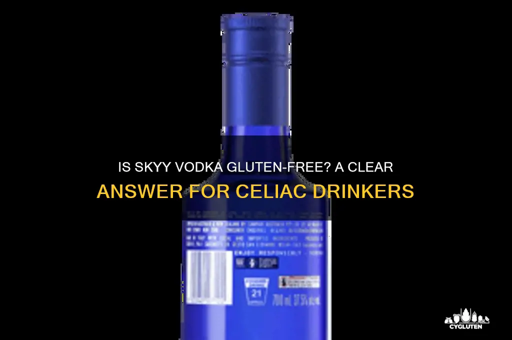 is skyy vodka gluten free