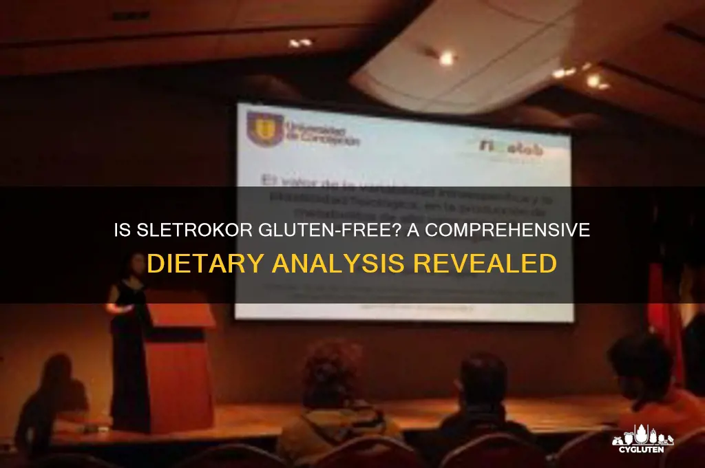 is sletrokor gluten free