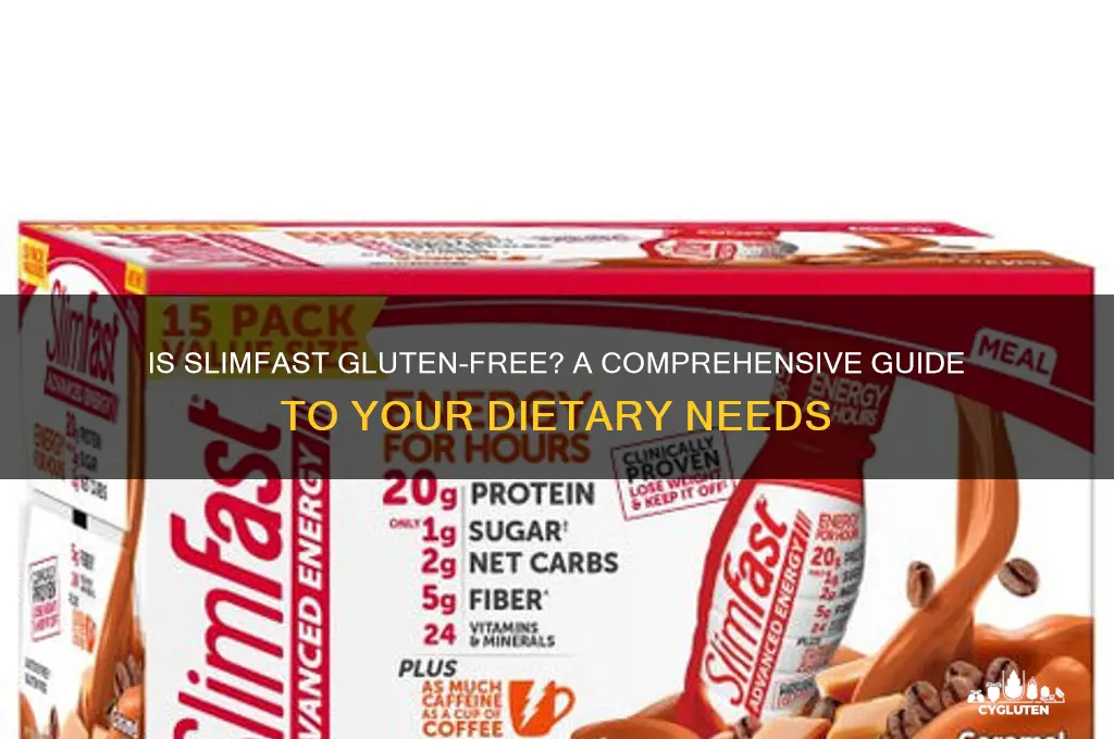 is slimfast gluten free