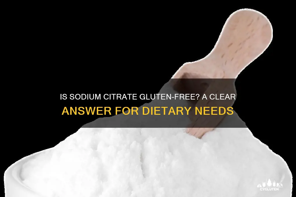 is sodium citrate gluten free