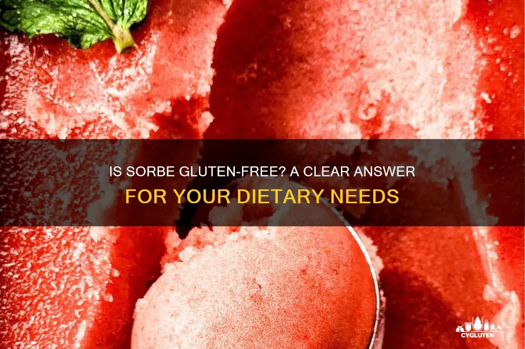 is sorbe gluten free