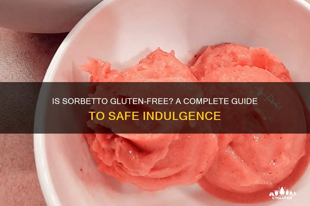 is sorbetto gluten free