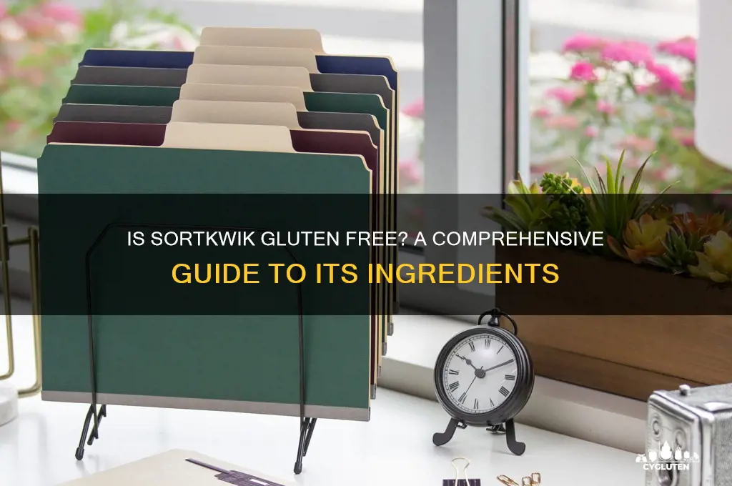 is sortkwik gluten free