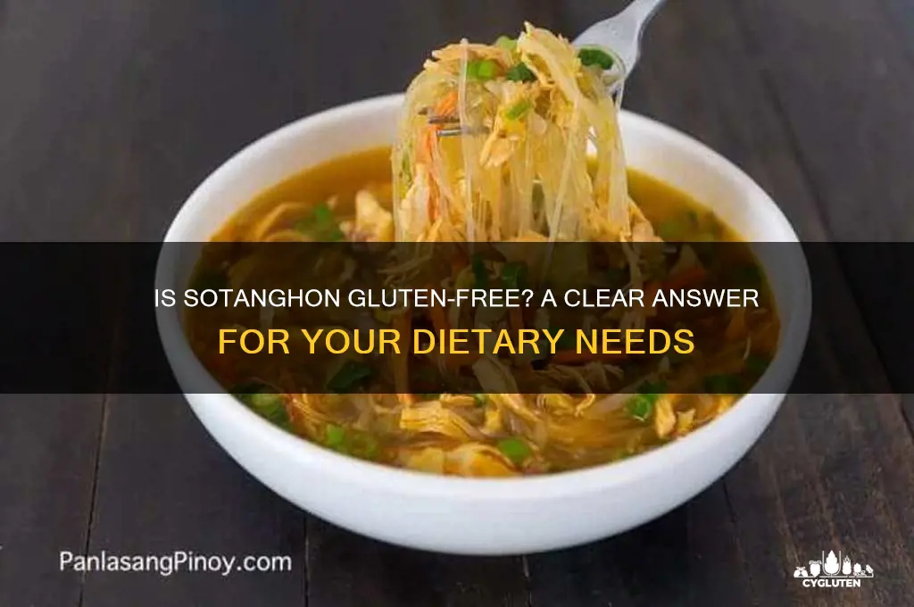 is sotanghon gluten free