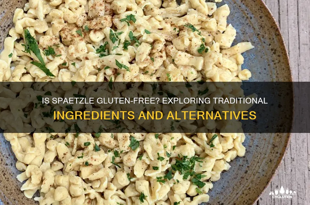 is spaetzle gluten free