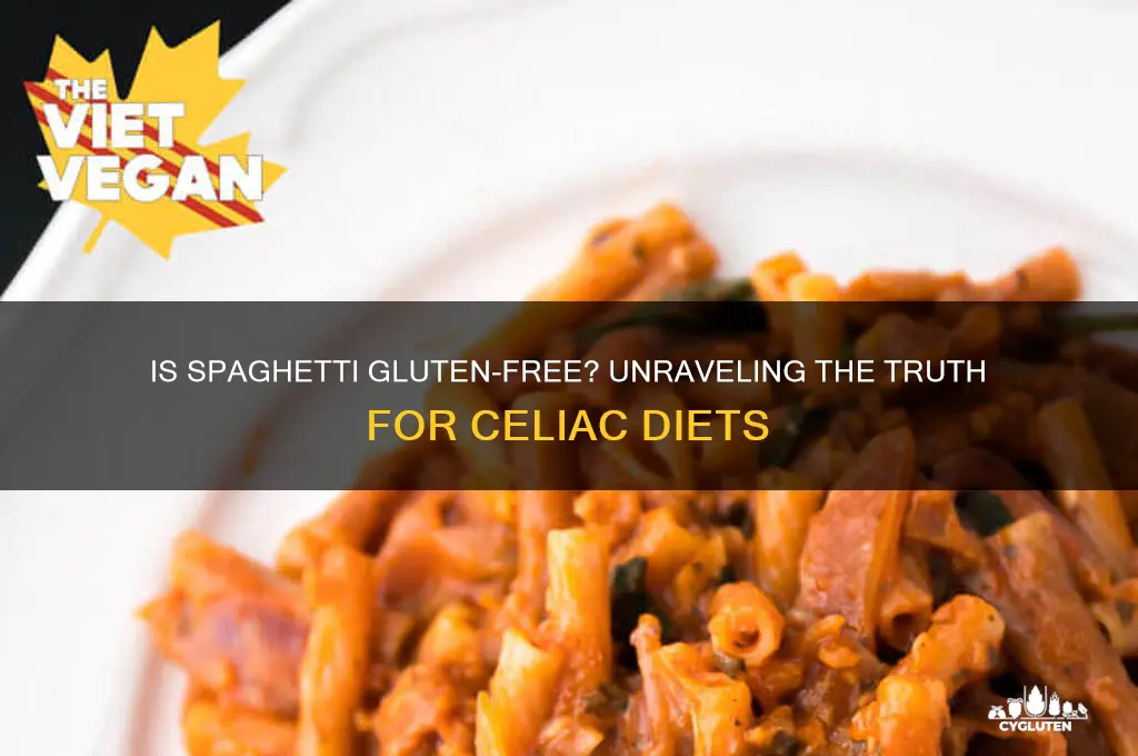 is spagehetti gluten free