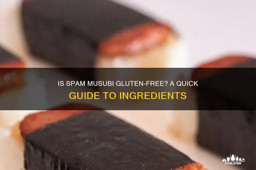 is spam musubi gluten free