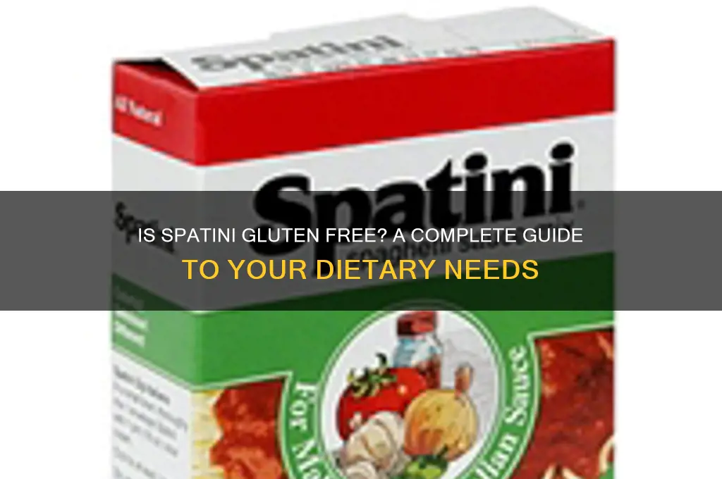 is spatini gluten free