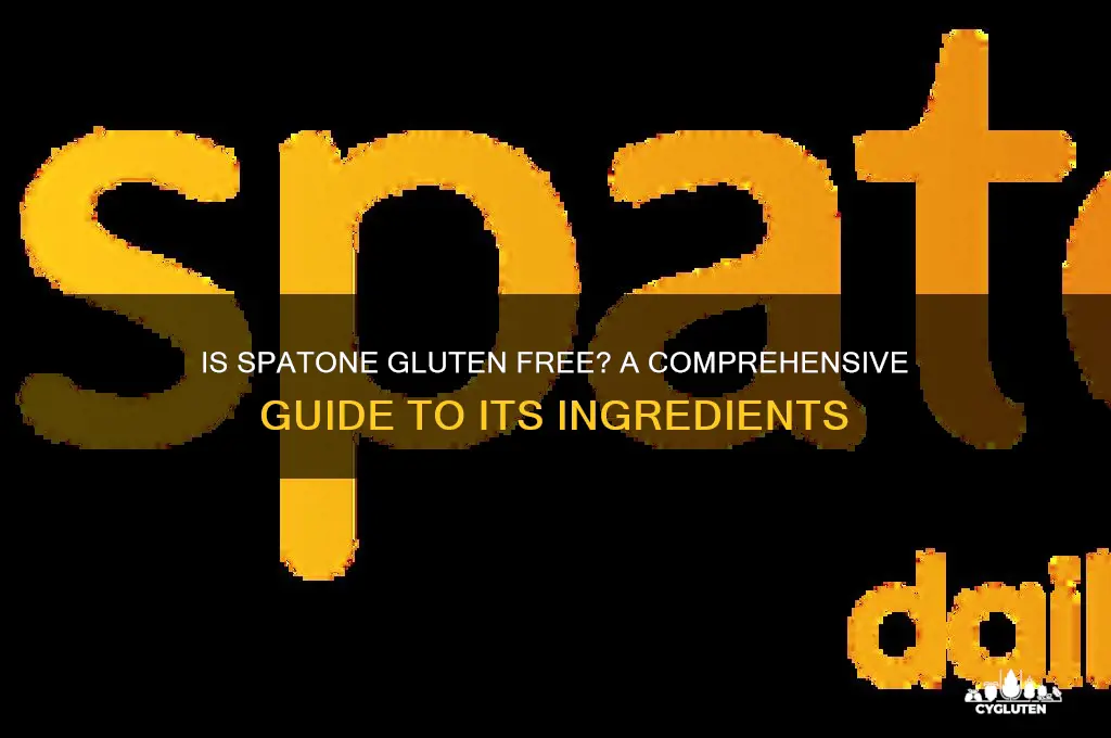 is spatone gluten free