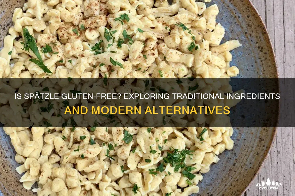 is spatzle gluten free