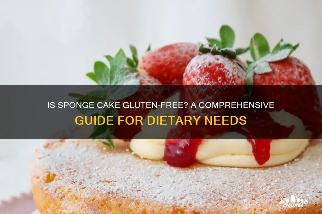 is sponge cake gluten free