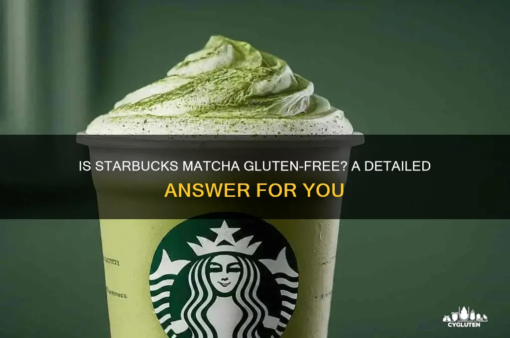 is starbucks matcha gluten free