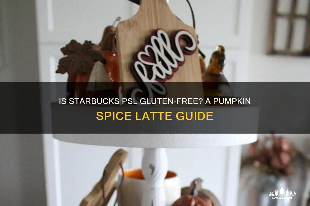 is starbucks psl gluten free