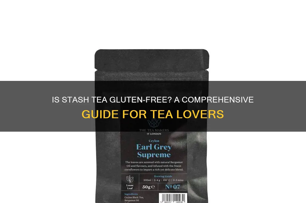 is stash tea gluten free