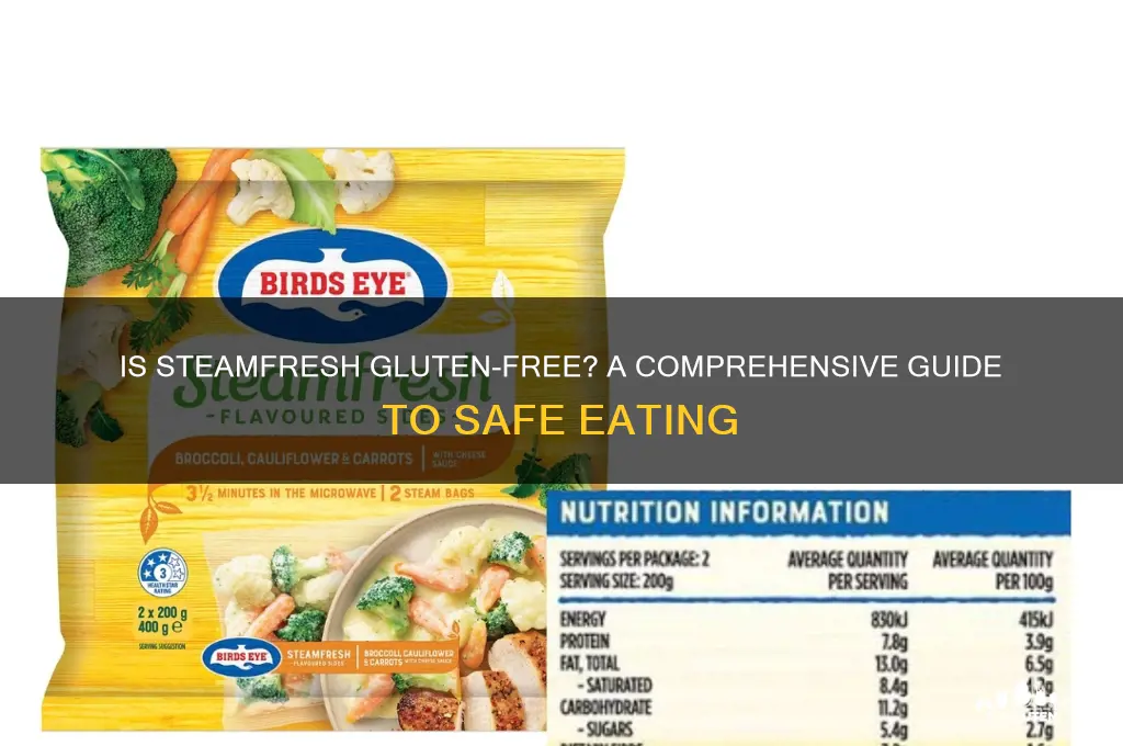 is steamfresh gluten-free