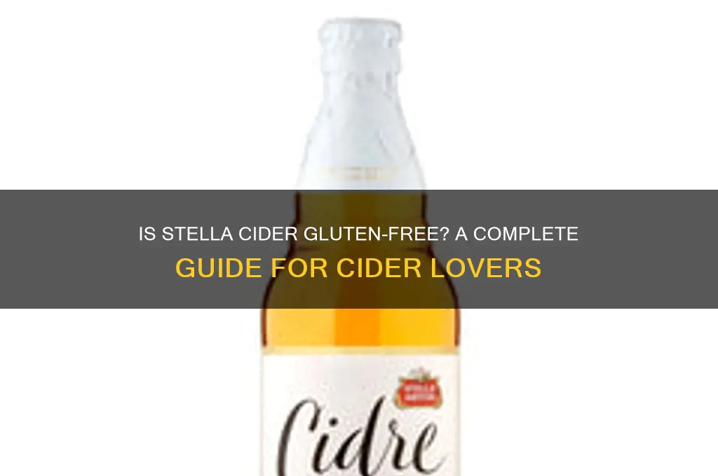 is stella cider gluten free