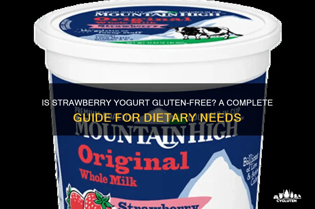 is strawberry yogurt gluten free