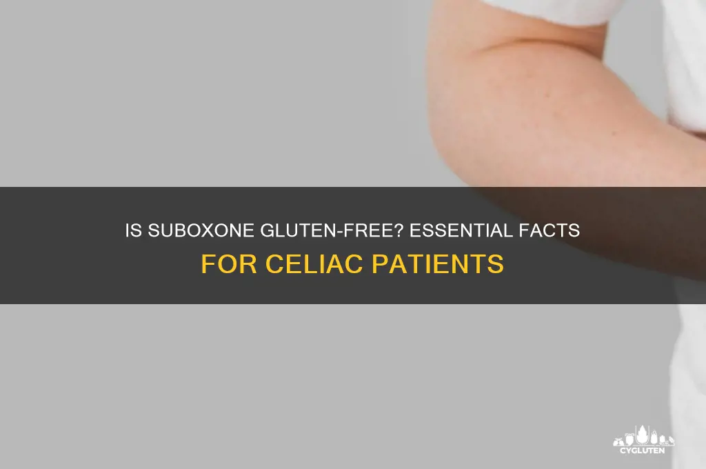 is suboxone gluten free
