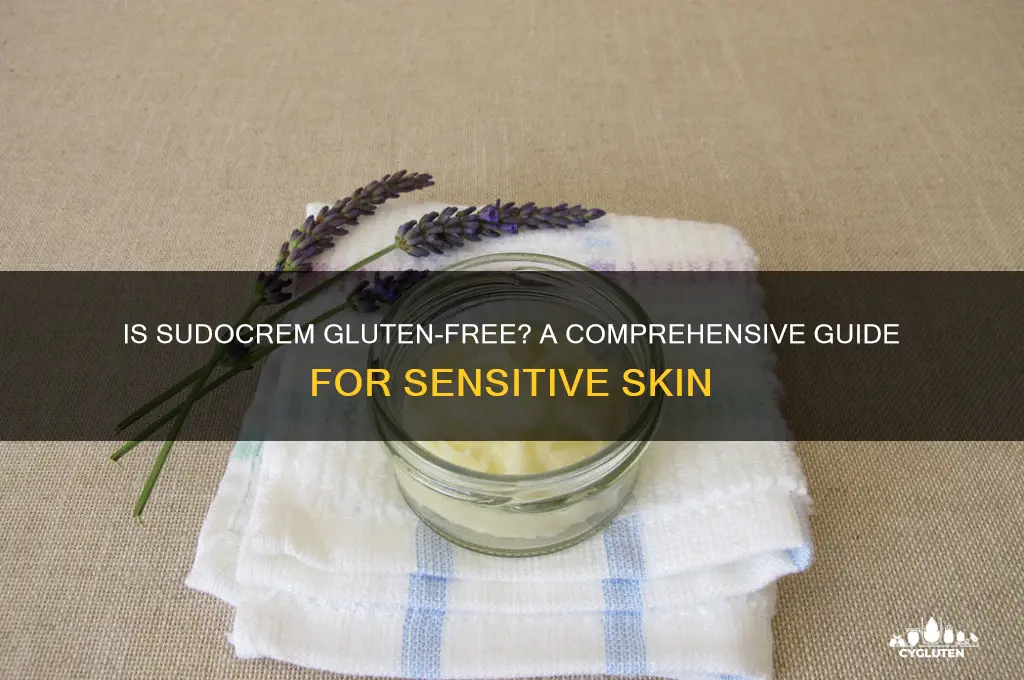 is sudocrem gluten free