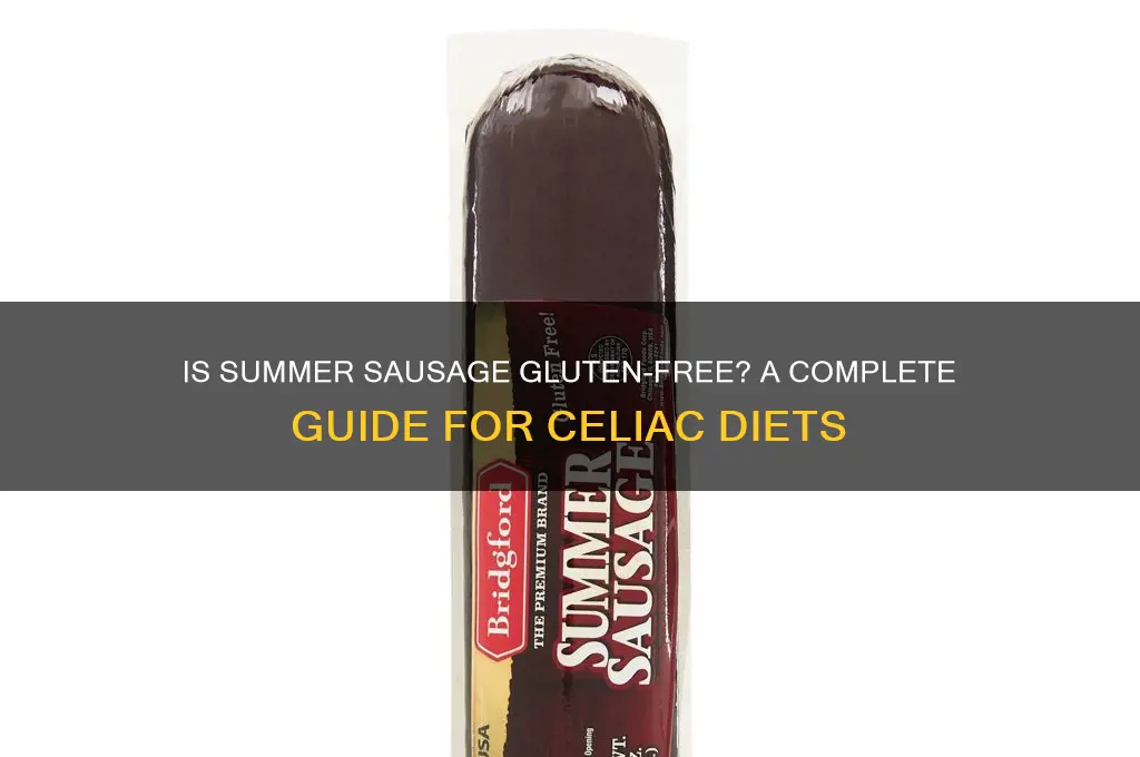 is summer sausage gluten free