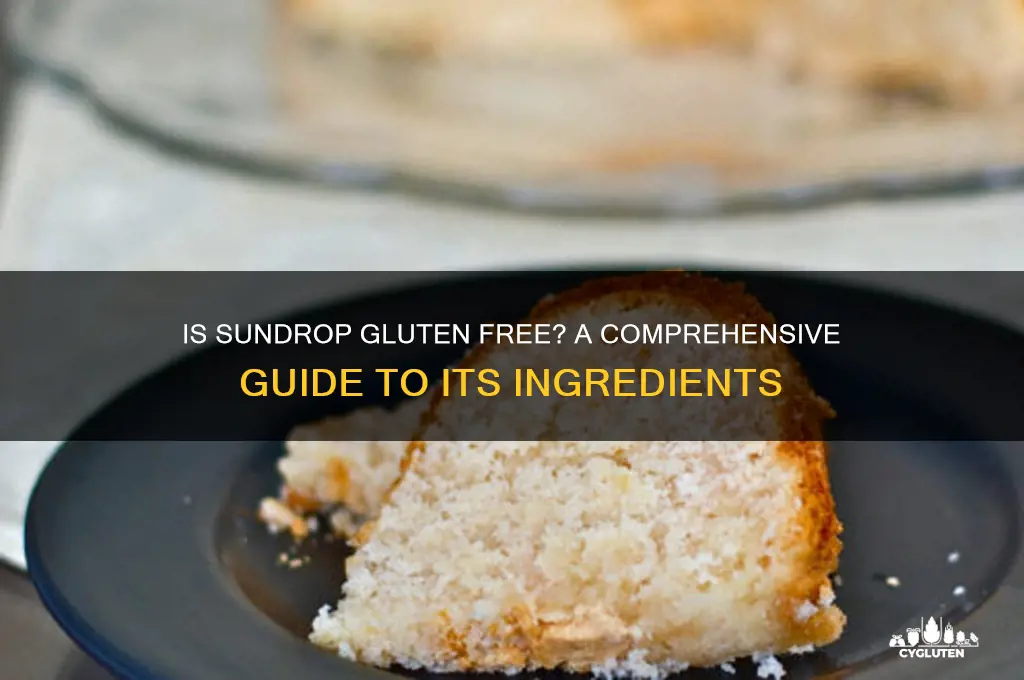 is sundrop gluten free