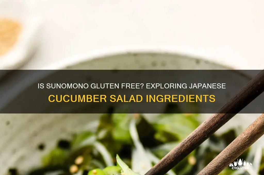 is sunomono gluten free