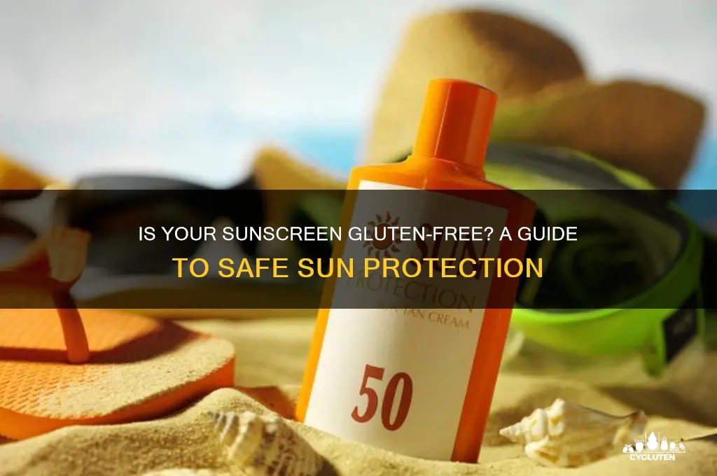 is sunscreen gluten free