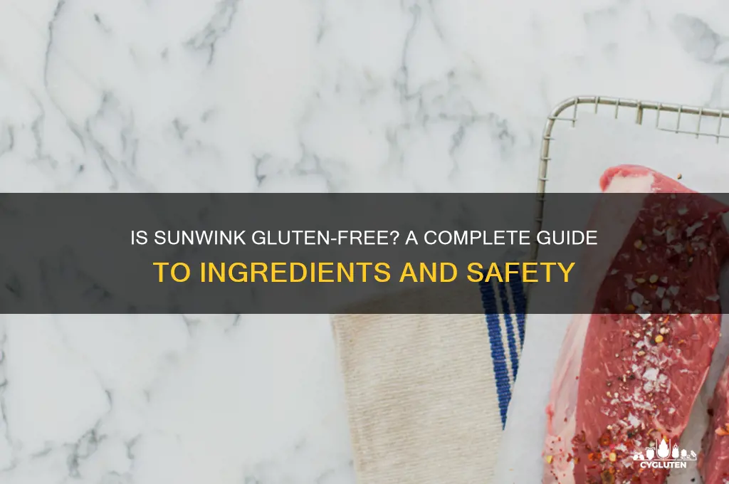 is sunwink gluten free
