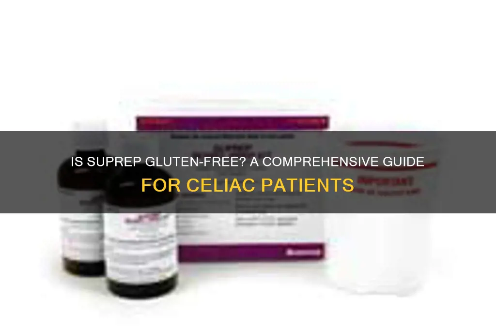 is suprep gluten free