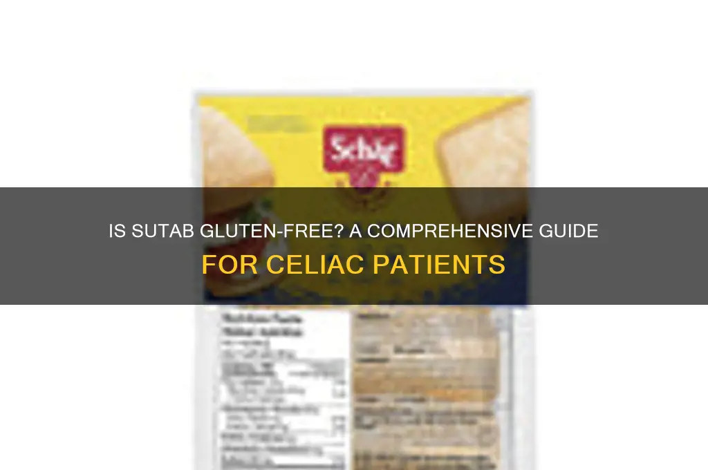 is sutab gluten free