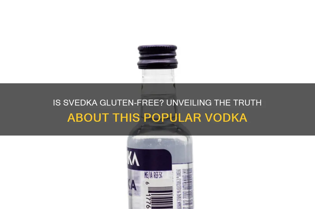 is svedka gluten free