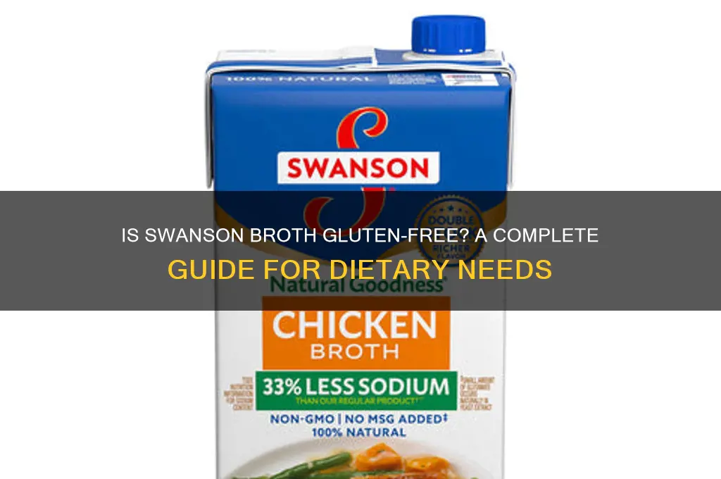 is swanson broth gluten free