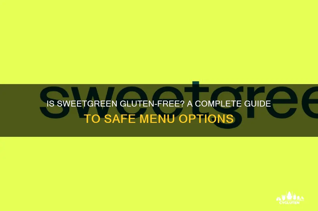 is sweetgreen gluten free