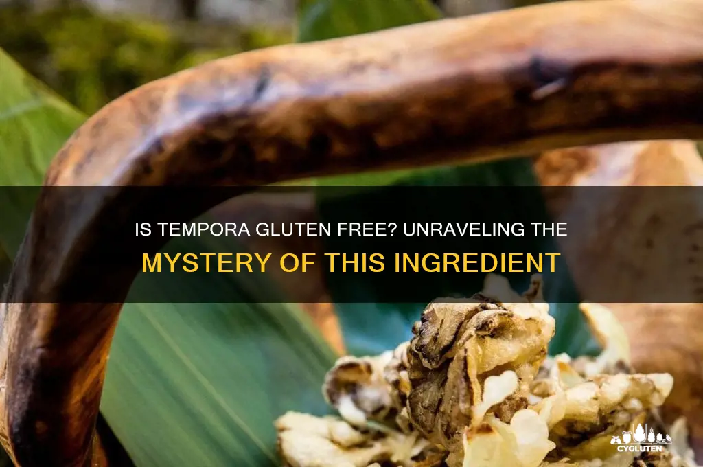 is tempora gluten free